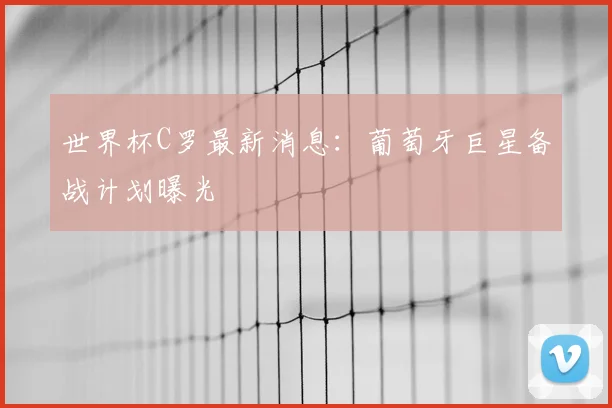 世界杯C罗最新消息:葡萄牙巨星备战计划曝光