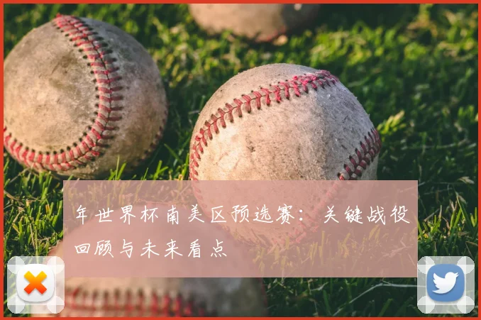 年世界杯南美区预选赛:关键战役回顾与未来看点